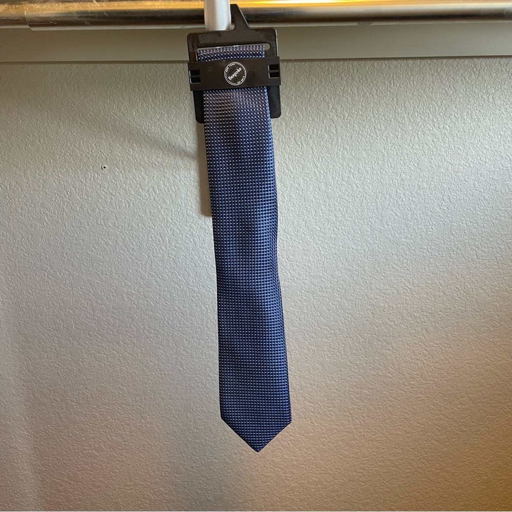 Bespoke Blue Slim Tie Elegant Accessories